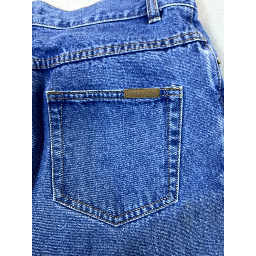 Pendleton‎ Jeans 12P Petite Womens High Waisted Straight Leg Zip Up Denim Mom - Picture 13 of 15